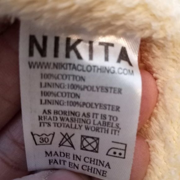 Nikita Snowboarder Street Wear Gray Sherpa Hoodie Jacket S - Picture 4 of 12